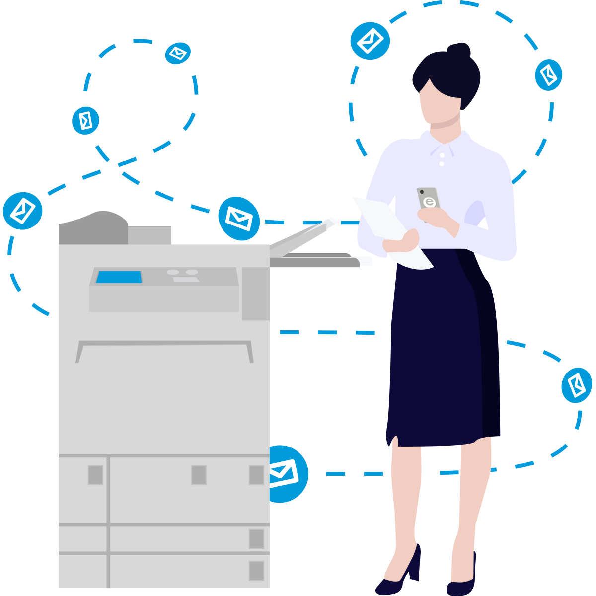 Impresora multifunción con fax eComFax MFP